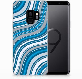 B2Ctelecom Samsung S9 Back cover Waves Blue