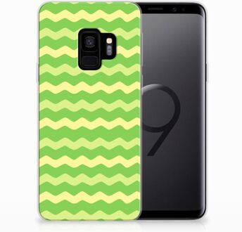 B2Ctelecom Samsung S9 Back cover Waves Green