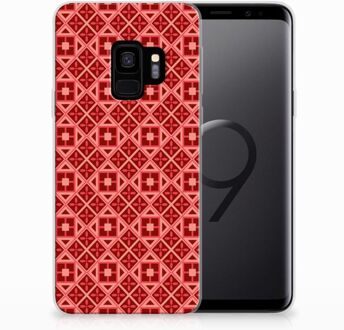 B2Ctelecom Samsung S9 Backcase Batik Red