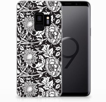 B2Ctelecom Samsung S9 Backcase Black Flowers