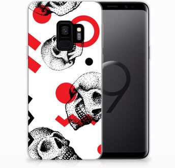 B2Ctelecom Samsung S9 Backcover  Skull Red