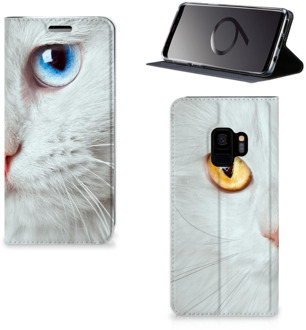 B2Ctelecom Samsung S9 Book case Witte Kat