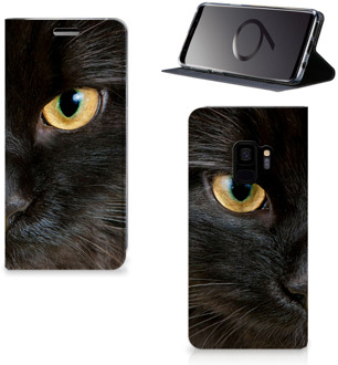 B2Ctelecom Samsung S9 Book Cover Zwarte Kat