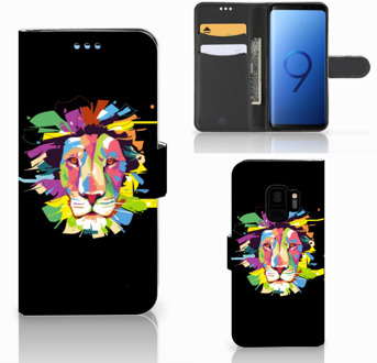 B2Ctelecom Samsung S9 Portemonnee Hoesje Lion Color