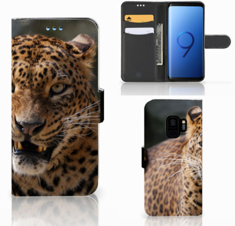 B2Ctelecom Samsung S9 Portemonnee Hoesje Luipaard