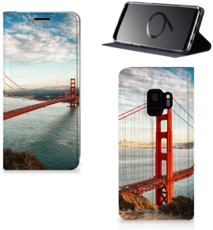 B2Ctelecom Samsung S9 Standcase Hoesje Design Golden Gate Bridge