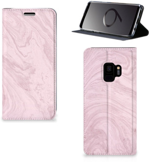 B2Ctelecom Samsung S9 Telefoonhoesje Marble Pink