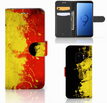 B2Ctelecom Samsung S9 Wallet Book Case Hoesje Design Belgische Vlag