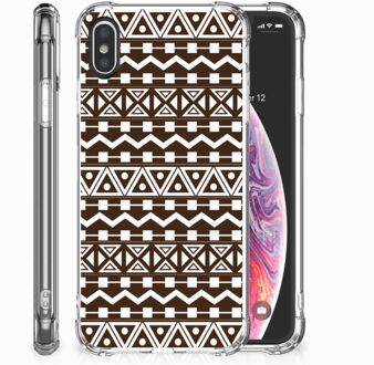 B2Ctelecom Shockproof case iPhone X/10 | Xs Aztec Brown