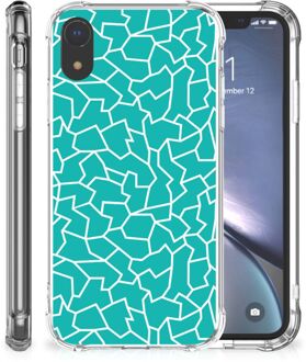 B2Ctelecom Shockproof Case iPhone XR Cracks Blue