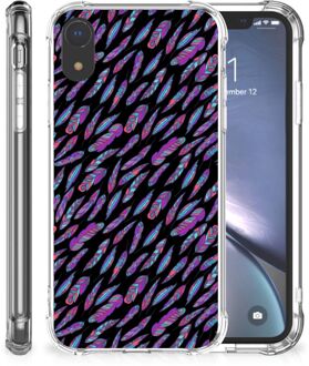 B2Ctelecom Shockproof Case iPhone XR Feathers Color