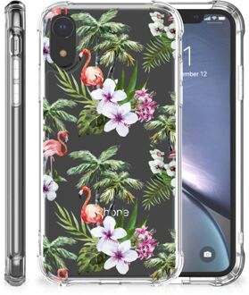 B2Ctelecom Shockproof Case iPhone XR Flamingo Palms