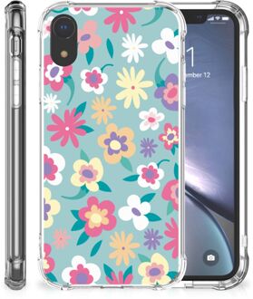 B2Ctelecom Shockproof Case iPhone XR Flower Power