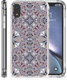 B2Ctelecom Shockproof Case iPhone XR Flower Tiles