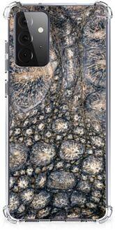 B2Ctelecom Shockproof Case Samsung Galaxy A72 4G/5G Telefoon Hoesje met doorzichtige rand Krokodillenprint