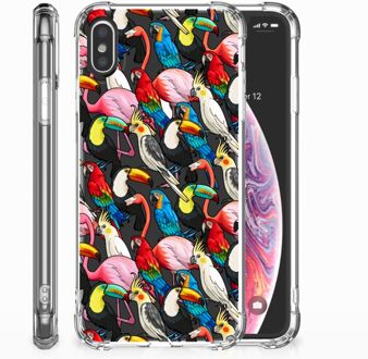 B2Ctelecom Shockproof siliconen hoesje iPhone X/10 | Xs Birds