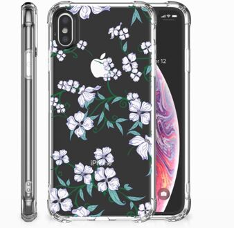 B2Ctelecom Shockproof siliconen hoesje iPhone X/10 | Xs Blossom White