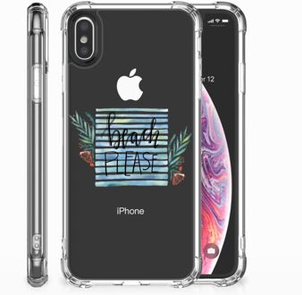 B2Ctelecom Shockproof siliconen hoesje iPhone Xs | X/10 Boho Beach