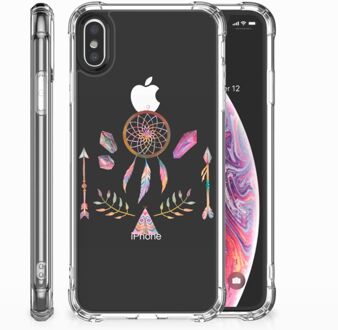 B2Ctelecom Shockproof siliconen hoesje iPhone Xs | X/10 Boho Dreamcatcher