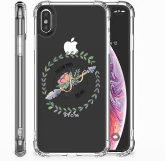 B2Ctelecom Shockproof siliconen hoesje iPhone Xs | X/10 Boho Dreams