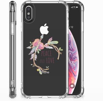 B2Ctelecom Shockproof siliconen hoesje iPhone Xs | X/10 Boho Text