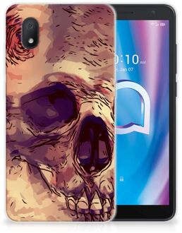 B2Ctelecom Silicone Back Case Alcatel 1B (2020) GSM Hoesje Skullhead