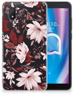 B2Ctelecom Silicone Back Case Alcatel 1B (2020) GSM Hoesje Watercolor Flowers