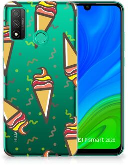 B2Ctelecom Silicone Back Case Huawei P Smart 2020 Hoesje Super als Cadeau voor Kleinzoon Icecream