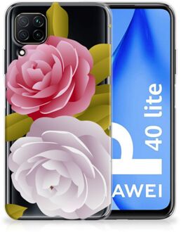 B2Ctelecom Silicone Back Case Huawei P40 Lite GSM Hoesje Roses