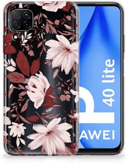 B2Ctelecom Silicone Back Case Huawei P40 Lite GSM Hoesje Watercolor Flowers