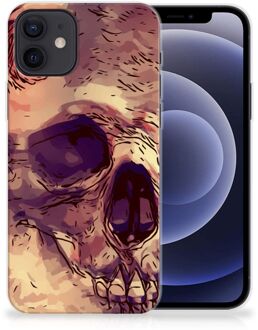 B2Ctelecom Silicone Back Case iPhone 12 | 12 Pro (6.1") GSM Hoesje Skullhead