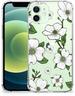 B2Ctelecom Silicone Back Case iPhone 12 Mini Telefoonhoesje  met doorzichtige rand Dogwood Flowers