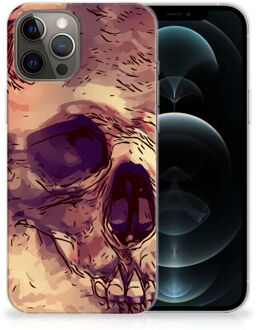 B2Ctelecom Silicone Back Case iPhone 12 Pro Max GSM Hoesje Skullhead