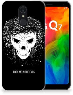 B2Ctelecom Silicone Back Case LG Q7 Skull Hair