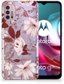 B2Ctelecom Silicone Back Case Motorola Moto G30 | G10 GSM Hoesje Watercolor Flowers