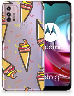 B2Ctelecom Silicone Back Case Motorola Moto G30 | G10 Hoesje Super als Cadeau voor Kleinzoon Icecream