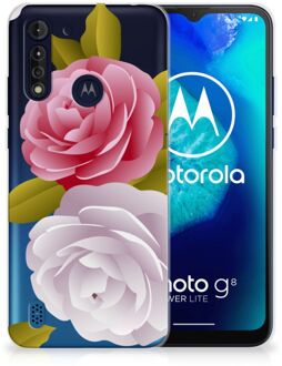 B2Ctelecom Silicone Back Case Motorola Moto G8 Power Lite GSM Hoesje Roses