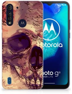 B2Ctelecom Silicone Back Case Motorola Moto G8 Power Lite GSM Hoesje Skullhead