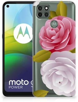 B2Ctelecom Silicone Back Case Motorola Moto G9 Power GSM Hoesje Roses