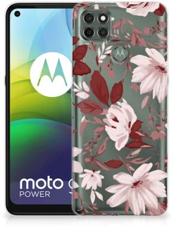 B2Ctelecom Silicone Back Case Motorola Moto G9 Power GSM Hoesje Watercolor Flowers