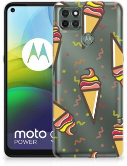 B2Ctelecom Silicone Back Case Motorola Moto G9 Power Hoesje Super als Cadeau voor Kleinzoon Icecream