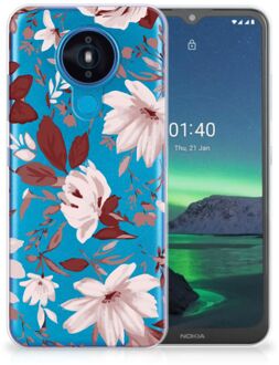 B2Ctelecom Silicone Back Case Nokia 1.4 GSM Hoesje Watercolor Flowers