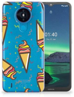 B2Ctelecom Silicone Back Case Nokia 1.4 Hoesje Super als Cadeau voor Kleinzoon Icecream