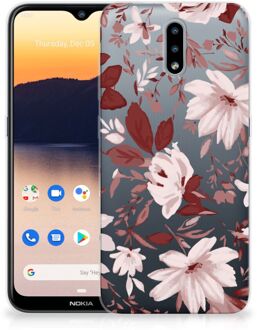 B2Ctelecom Silicone Back Case Nokia 2.3 GSM Hoesje Watercolor Flowers