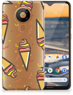 B2Ctelecom Silicone Back Case Nokia 5.3 Hoesje Super als Cadeau voor Kleinzoon Icecream