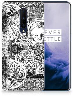 B2Ctelecom Silicone Back Case OnePlus 7 Pro Skulls Angel