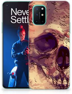 B2Ctelecom Silicone Back Case OnePlus 8T GSM Hoesje Skullhead