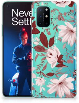 B2Ctelecom Silicone Back Case OnePlus 8T GSM Hoesje Watercolor Flowers