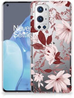 B2Ctelecom Silicone Back Case OnePlus 9 Pro GSM Hoesje Watercolor Flowers