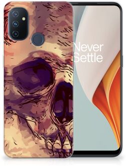 B2Ctelecom Silicone Back Case OnePlus Nord N100 GSM Hoesje Skullhead